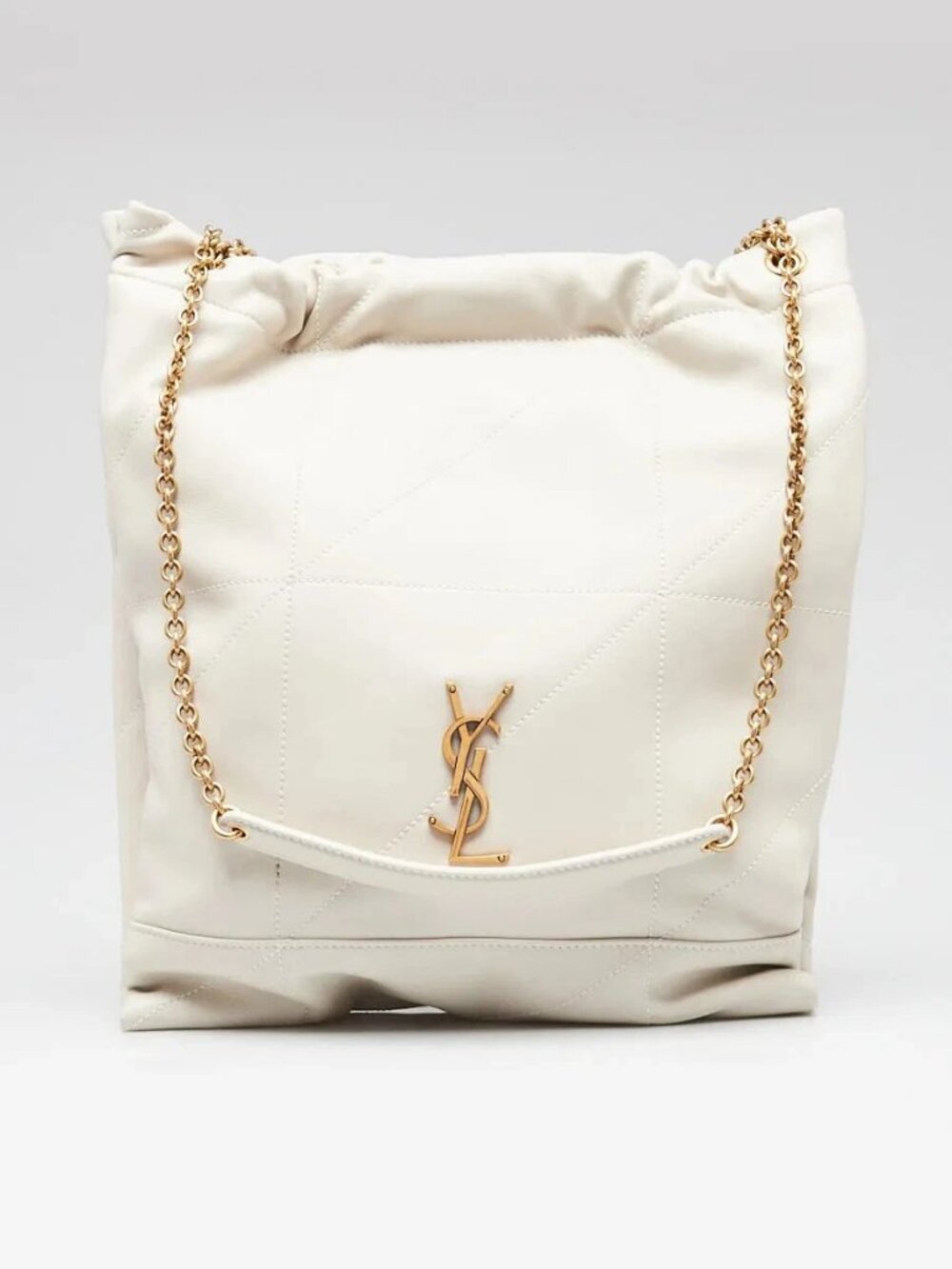 Yves Saint Laurent Crema Soft Quilted Lambskin Leather Jamie 4.3 Pochon Bag